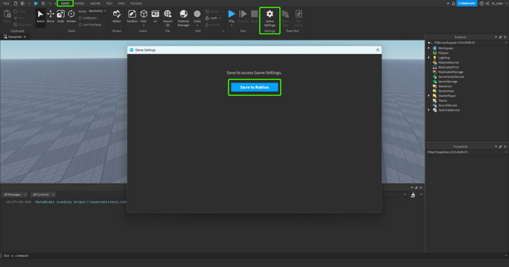 How to publish a game in Roblox Studio